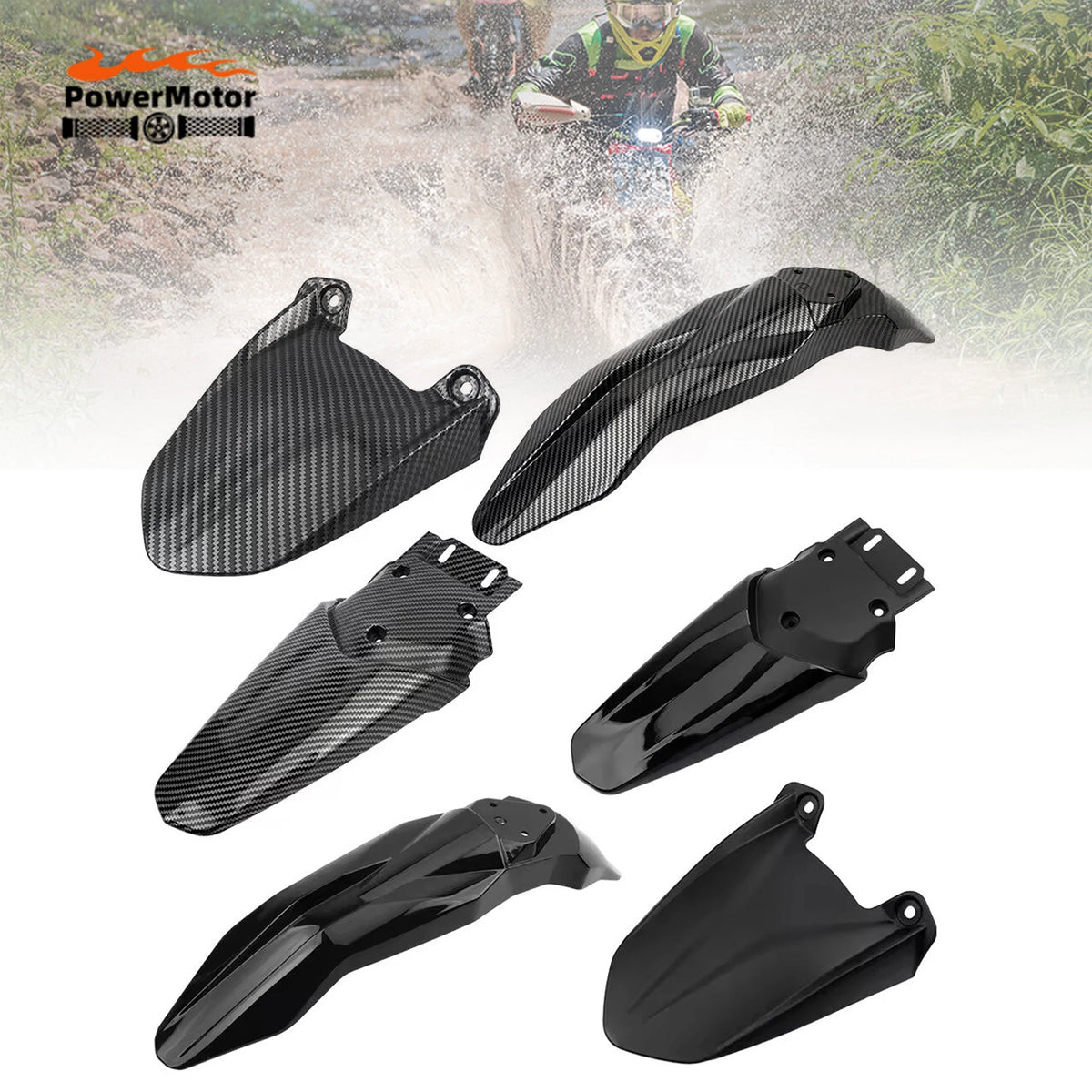 Carbon Fiber Fenders for Talaria Sting & Sur-Ron Light Bee | Front & Rear